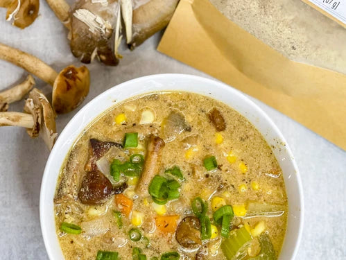 Mushroom Corn Chowder - Hodgins Harvest