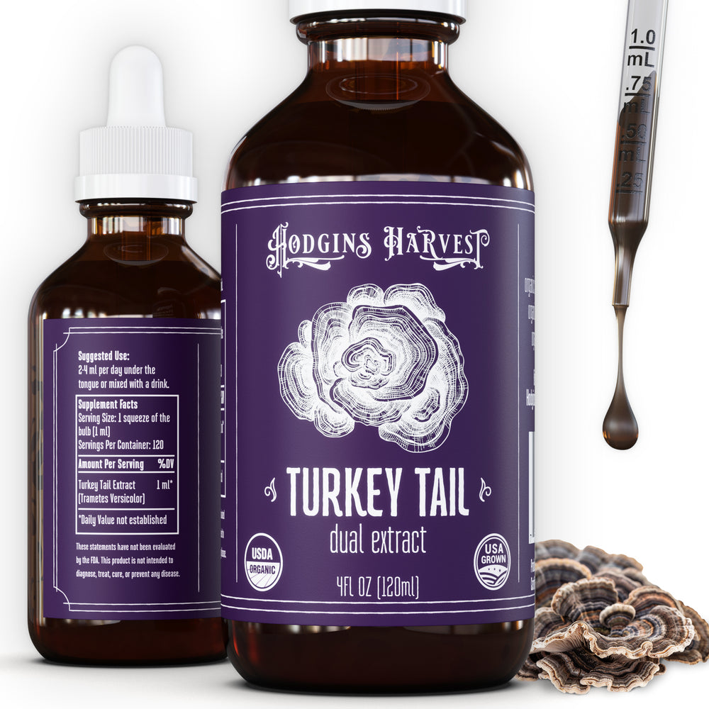 Organic Turkey Tail Dual Extract Tincture