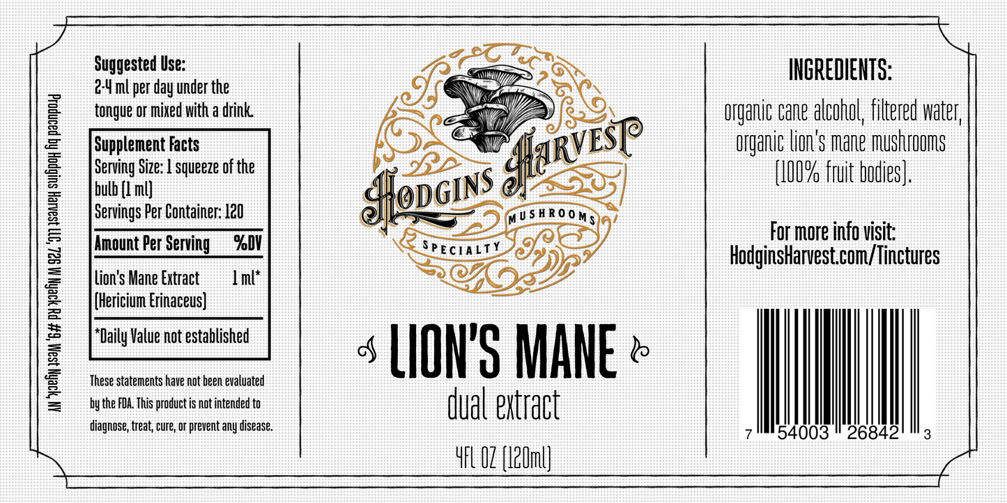 
                  
                    Lion's Mane Dual Extract Tincture
                  
                