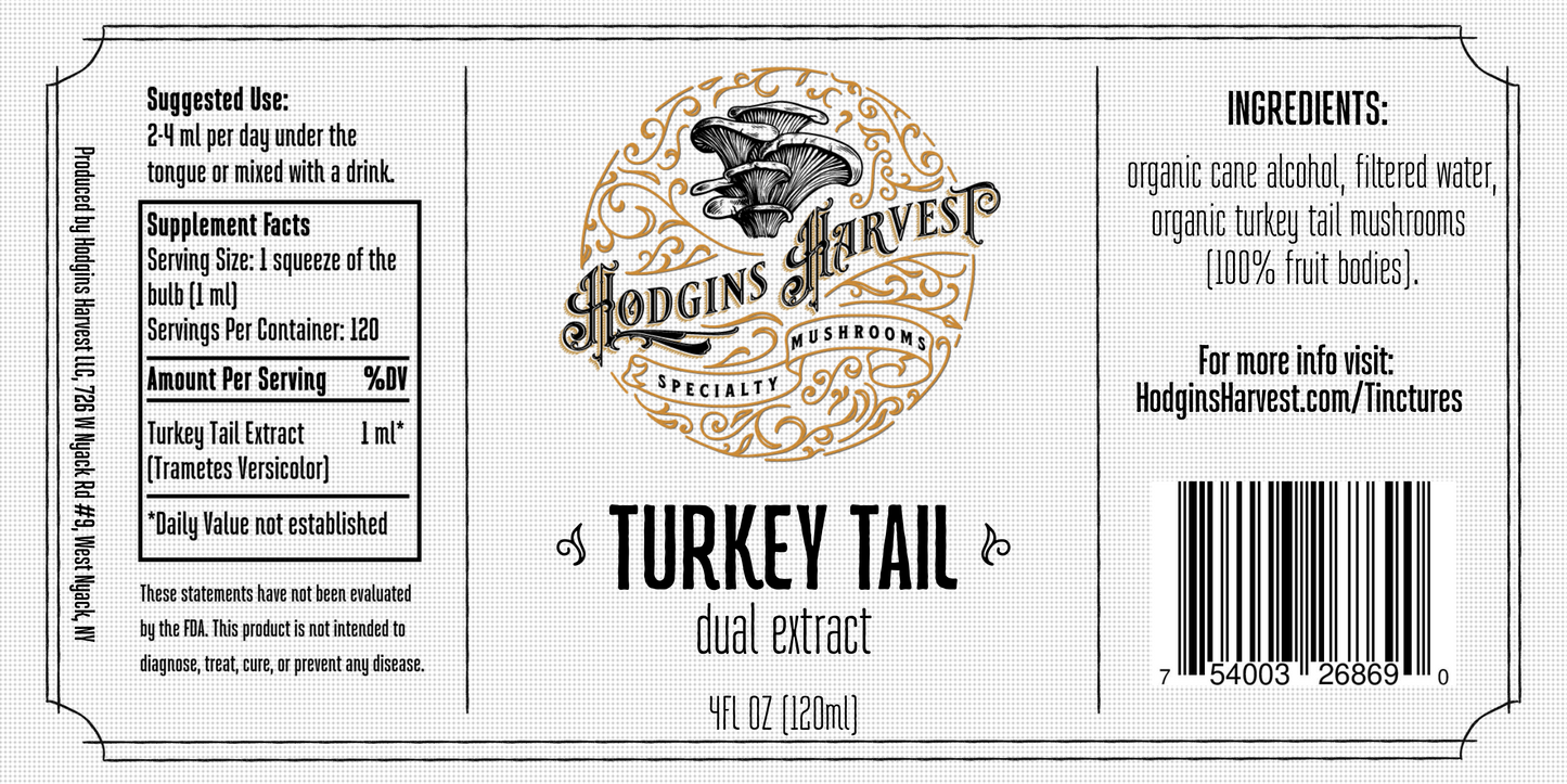 
                  
                    Turkey Tail Dual Extract Tincture
                  
                