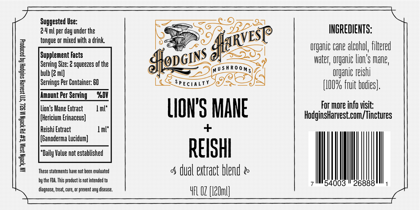 
                  
                    Lion's Mane and Reishi Tincture
                  
                